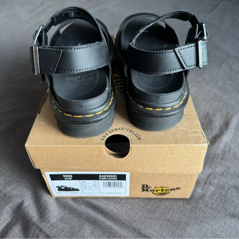 Dr. Martens Voss Black Leather Sandals - Picture 4 of 5